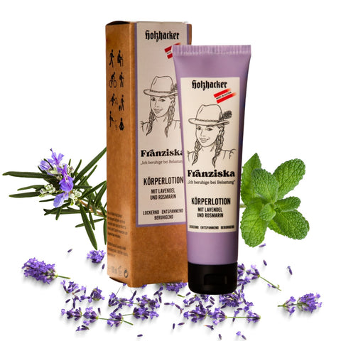 Holzhacker Franziska Körperlotion mit Lavendel & Rosmarin in Tube - lockernd, entspannend, beruhigend | Naturpräparate Dieterich