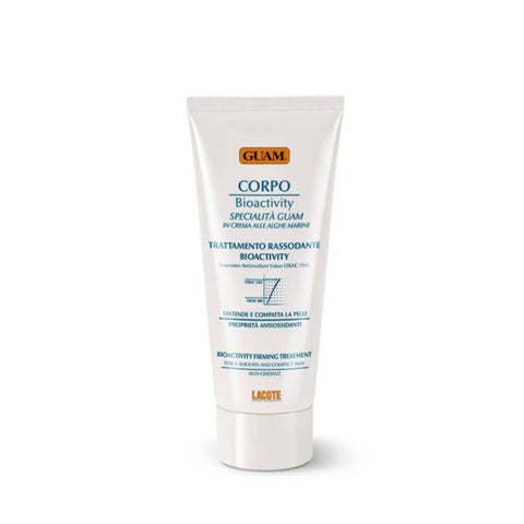 GUAM CORPO straffende Intensivcreme gegen erschlaffte Haut 200 ml Tube. Straffende Körpercreme mit antioxidativer Wirkung für festere Arme & Oberschenkel. Anti-Aging Creme. Naturpräparate Dieterich"