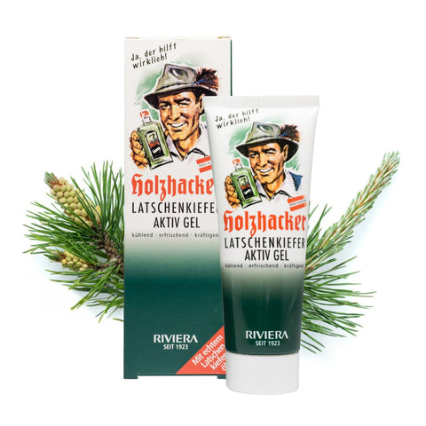 Holzhacker Latschenkiefer Aktiv Gel 75 ml Tube - kühlend, erfrischend, kräftigend | Naturpräparate Dieterich