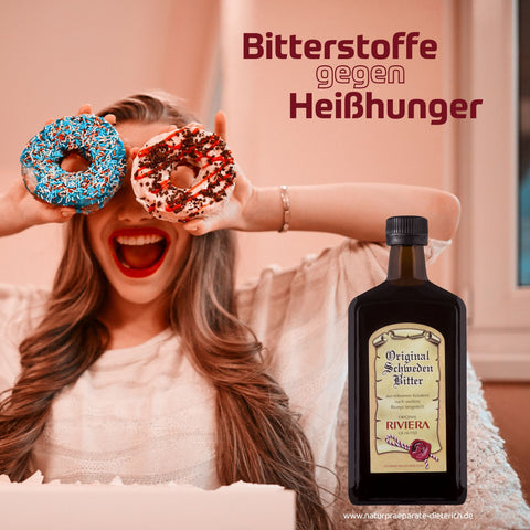 Riviera Original Schwedenbitter - Bitterstoffe gegen Heißhunger. Verdauung & Gewicht: regen Produktion von Verdauungssäften an, unterstützen Leber & Galle, verbessern Fettverdauung, natürliche Essbremse uvm. | Naturpräparate Dieterich