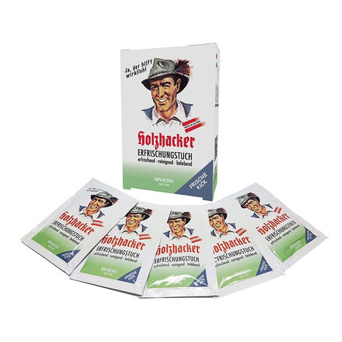 Holzhacker Erfrischungstuch 5 Stk./Packung | Naturpräparate Dieterich