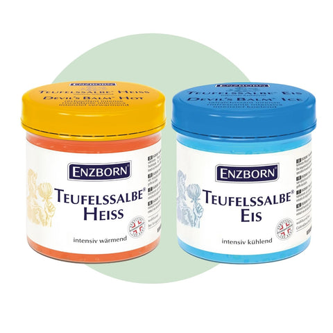 ENZBORN Teufelssalbe Heiss und Eis in der 200 ml Dose – wärmendes und kühlendes Pflegegel mit Teufelskralle