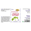 Espara Ginkgo Alchemistische Essenz 30 ml; Ginkgo Destillat 100 % mit 16 % Vol. Alkohol, empfohlene Einnahme 2 x täglich 15 Tropfen vor dem Essen, Anwendung unter der Zunge oder mit Wasser, Nahrungsergänzungsmittel zur Unterstützung von Gehirnfunktion, Herz, Kreislauf und Wohlbefinden im Alter, Hinweise zu Lagerung und Dosierung auf Verpackung dargestellt. | Naturpräparate Dieterich