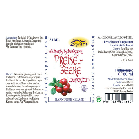 Espara Preiselbeere Compositum Alchemistische Essenz 30 ml