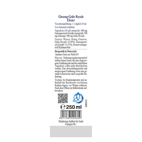 Espara Ginseng-Gelée Royale Elixier 250 ml