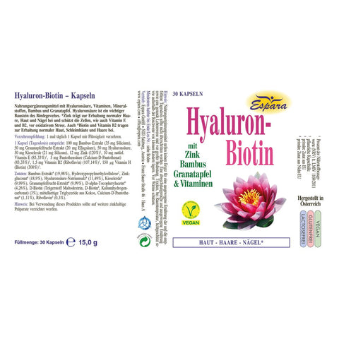 Espara Hyaluron-Biotin Kapseln 30 Kps.