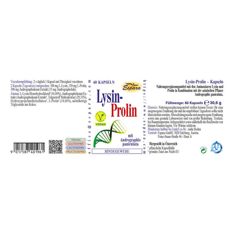 Espara Lysin-Prolin Kapseln 60 Kps.