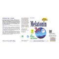 Espara Melatonin 3mg mit Hopfen und Melisse Kapseln Rueckenetikett mit detaillierten Angaben zur Wirkweise von Melatonin zur Einschlafhilfe, Pflanzenextrakten zur Beruhigung, Verzehrempfehlung, Inhaltsstoffen, veganer Rezeptur, Qualitaetssiegeln, Herstellerinformationen und ergänzenden Hinweisen für eine ausgewogene Schlafunterstützung, klare Struktur der Produktdaten und Etiketteninformationen sichtbar. | Naturpräparate Dieterich