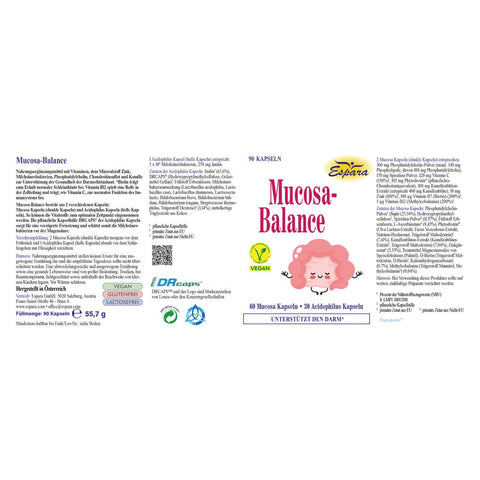 Espara Mucosa-Balance Kapseln: 60 Mucosa + 30 Acidophilus Kapseln