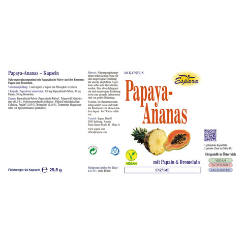 Espara Papaya-Ananas Kapseln 60 Kps.