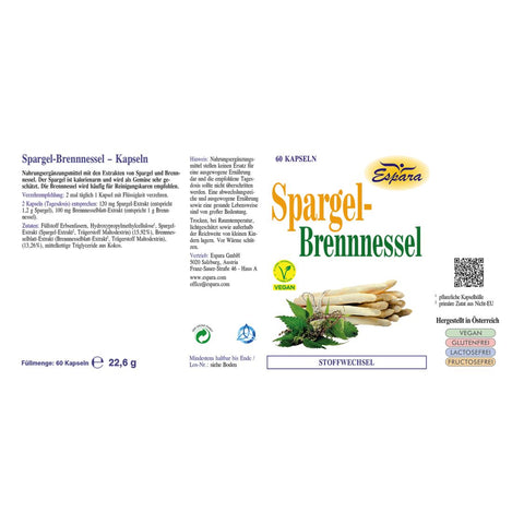 Espara Spargel-Brennnessel Kapseln 60 Kps.