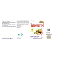 Espara Yamswurzel 120 Kapseln mit 60 mg Diosgenin vegane Nahrungsergänzung zur Unterstützung von Hormonbalance, Vitalität und Regeneration; Angaben zu Zusammensetzung, Verzehrempfehlung und Inhaltsstoffen wie Yamswurzel-Extrakt, vegan, glutenfrei, laktosefrei, fructosefrei; hergestellt in Österreich; Abbildung der Verpackungsrückseite. | Naturpräparate Dieterich