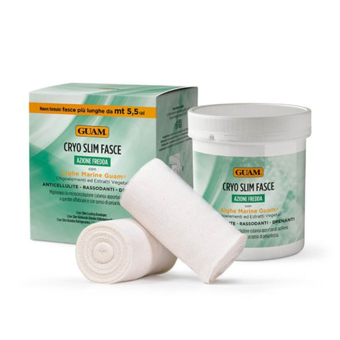 GUAM Cryo Slim Anti-Cellulite Bandagen gegen müde und schwere Beine - 2 Stück
