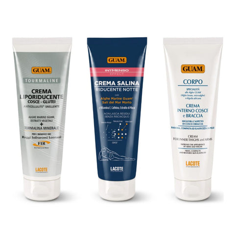GUAM 3-Schritte Körperpflege-Set straffend, definierte Silhouette 3 x 75ml