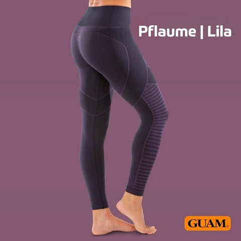 GUAM Leggins Comfort Fit Pflaume | Lila Größe S/M (38/40)