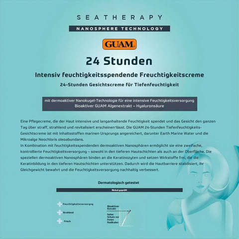 GUAM Seatherapy 24 Stunden Intensivcreme für Gesicht und Hals 50 ml