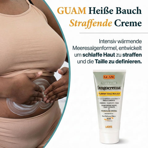 GUAM Fangocrema FIR Turmalin wärmende Creme für Bauch und Taille 150 ml