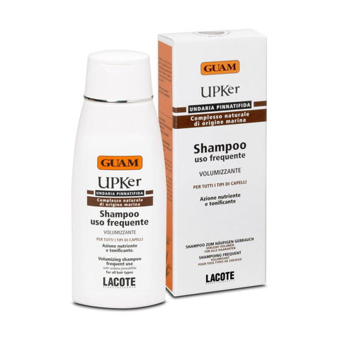 GUAM UPKer Volumen Shampoo für häufige Anwendung 200 ml, Kunststoffflasche und Kartonverpackung | Naturpräparate Dieterich