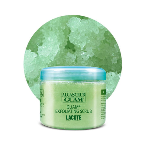 GUAM Algascrub Algensalz-Peeling 700 g – revitalisierendes Körperpeeling mit Meersalz, Algen und ätherischen Ölen, Nahaufnahme der Peelingtextur.
Naturpräparate Dieterich