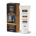 GUAM DUO UOMO Männercreme 200 ml Tube und Verpackung, fettverbrennende Körperpflege mit Algenextrakten, Meeresquellwasser von Noirmoutier (Earth Marine Water), Glykosaminoglykane (GAGs) und Wärmekomplex für wärmende Wirkung zur Hautstraffung, Anwendung an Bauch und Hüften für definierte Silhouette. Naturpräparate Dieterich