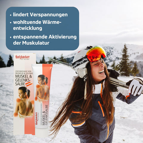 Holzhacker Muskel & Gelenkssalbe lindert Verspannungen, wohltuende Wärme, Aktivierung der Muskulatur | Naturpräparate Dieterich