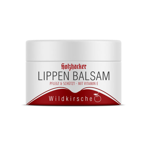 Holzhacker Lippenbalsam Wildkirsche 5 ml Tiegel - pflegt & schützt - mit Vitamin E  | Naturpräparate Dieterich