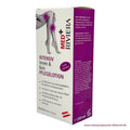 Riviera MED+ Venen- und Bein Pflegelotion, Karton rechts von 250 ml Kunststoff-Flasche.
+ zur Pflege der Haut bei Krampfadern, Beinödemen und Besenreisern
+ revitalisiert müde und schwere Beine
+ durchblutungsfördernde und entspannende Wirkung
+ mit Rosskastanie und rotem Weinlaub
 | Naturpräparate Dieterich