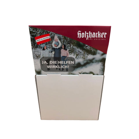 Holzhacker Cremen Bestseller Display – je 4 × Ringelblume, Schwedenkräuter, Propolis & Hirschtalg