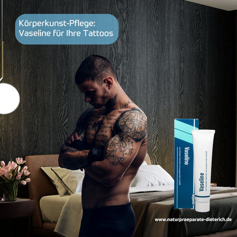 Holzhacker Vaseline 75 ml Tube - ideale Pflege für Körperkunst wie Tattoos, Brandings uvm. | Naturpräparate Dieterich