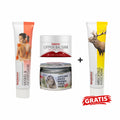 Winter-Schutzschild Set bestehend aus Muskel & Gelenksalbe, Lippenbalsam und Latschenkiefer Murmeltieröl Salbe 150ml: Hautpflege für Outdoor-Enthusiasten mit gratis Holzhacker Hirschtalg Fußcreme 75ml Tube im Set | Naturpräparate Dieterich