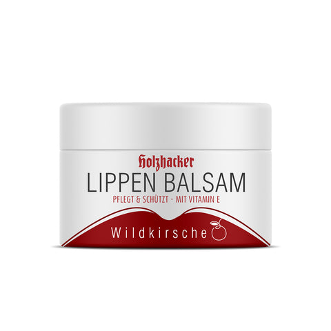 Holzhacker Lippenbalsam Wildkirsche 5 ml Tiegel - pflegt & schützt - mit Vitamin E  | Naturpräparate Dieterich