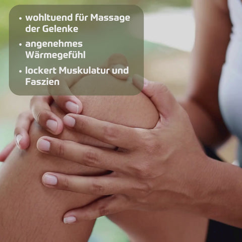 Holzhacker Muskel & Gelenksalbe  - Videoanleitung für eine Kniemassage zur Lockerung der Muskulatur | Naturpräparate Dieterich