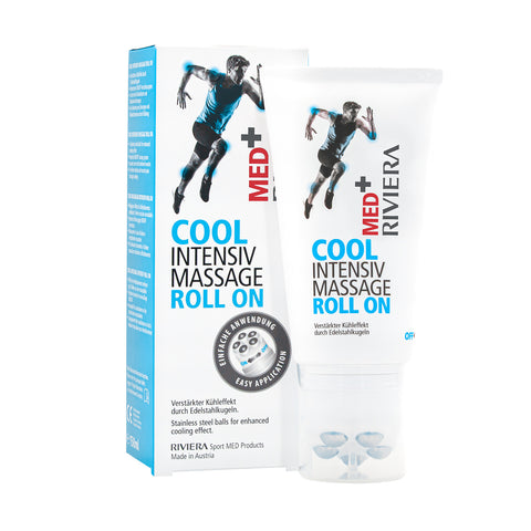Riviera MED+ COOL Intensiv Massage Roll On 150 ml in Tube mit Umkarton | Naturpräparate Dieterich